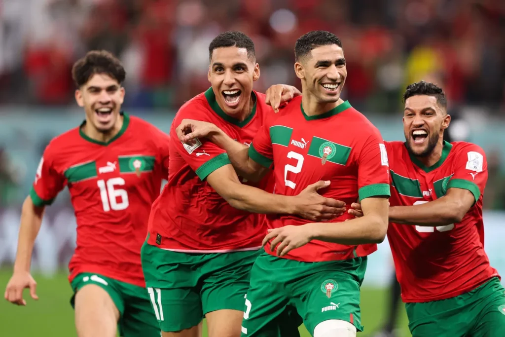 Recepción multitudinaria al seleccionado de Marruecos tras el Mundial