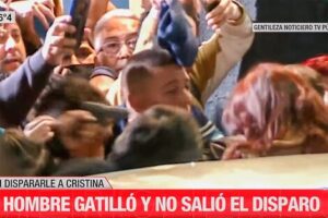 intento de dispara a CFK